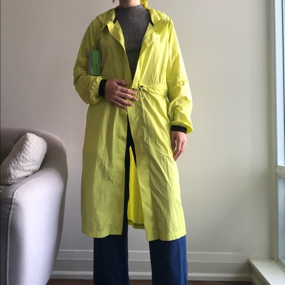 NWT neon yellow windbreaker - Picture 1 of 5